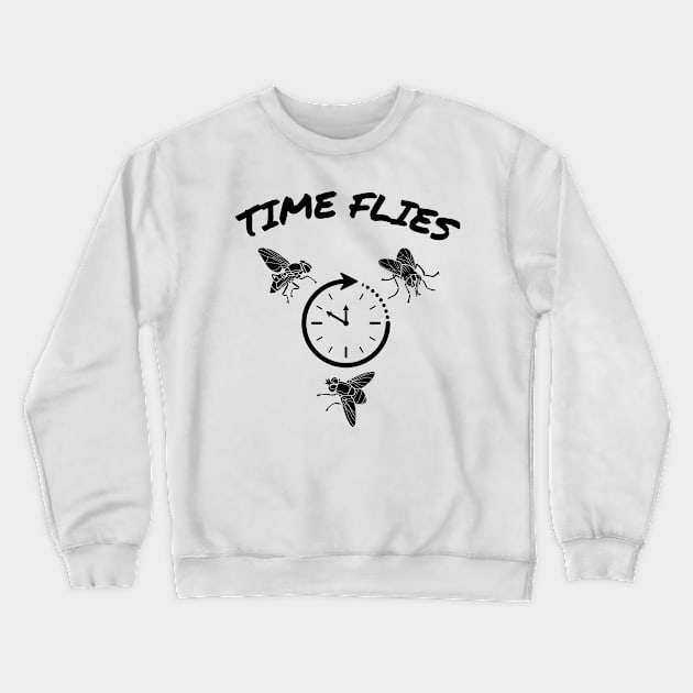 Time Flies Crewneck Sweatshirt by micho2591